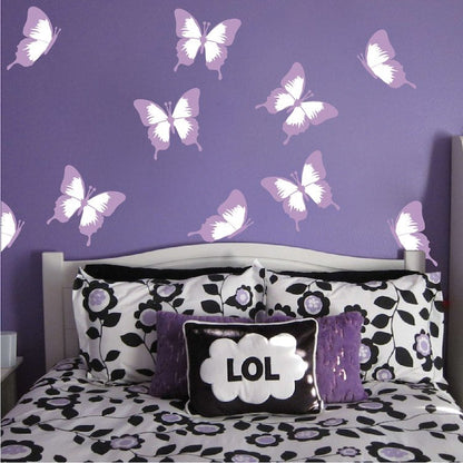 Butterfly Wall Decals Nursery Wall Decals Peel and Stick Butterflies Decal, n97