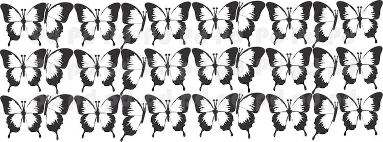 Butterfly Wall Decals Nursery Wall Decals Peel and Stick Butterflies Decal, n97
