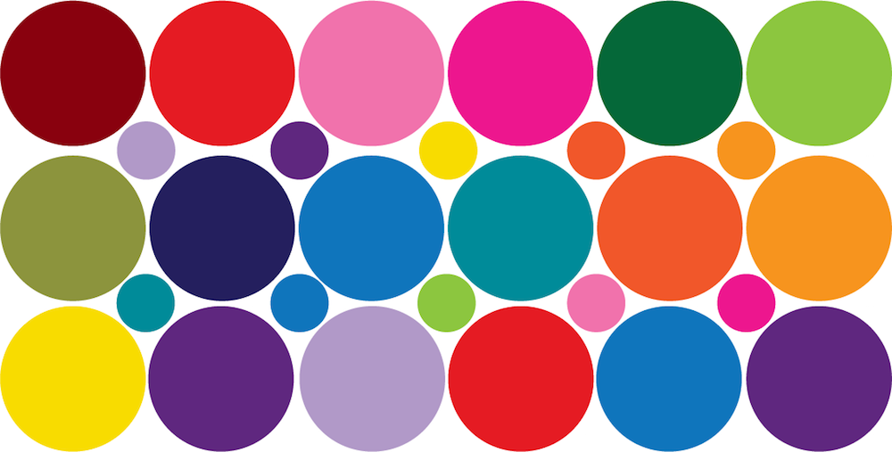 Colorful Dots Wall Decal Kids Room Colors Decor Removable Dot Customizable Wall Stickers, d11