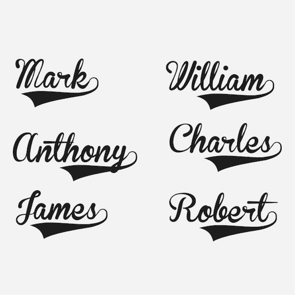Custom Boys Bedroom Name Wall Decal Child Names Wallpaper Personalized ...