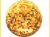 Gold Disco Ball Wall Decal Dance Room Wall Art Sticker Removable Bedroom Decor, a35