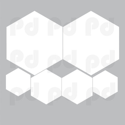 Writeable Dry Erase Hexagon Wall Decal Mural Productive Office Removable Decor Wall Sticker, b85