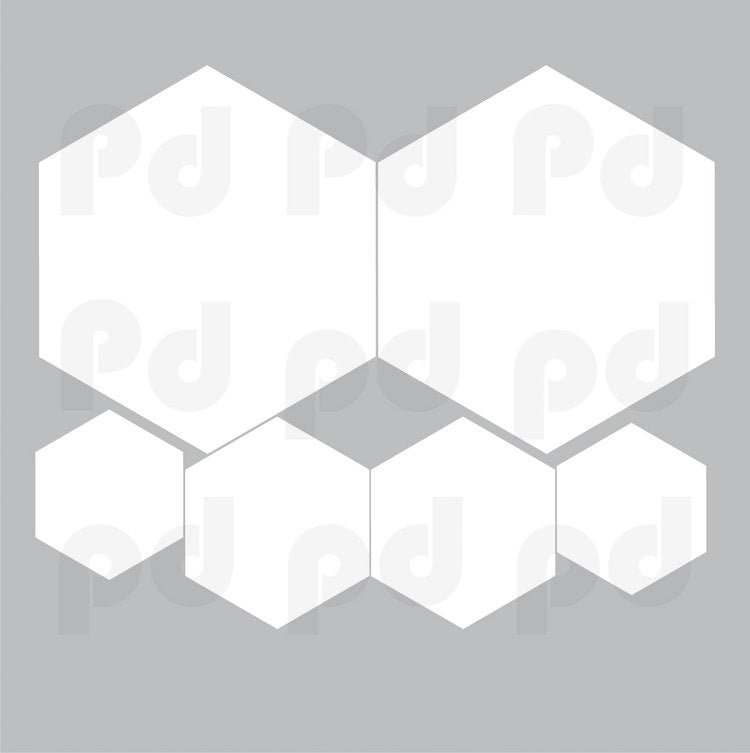 Writeable Dry Erase Hexagon Wall Decal Mural Productive Office Removab