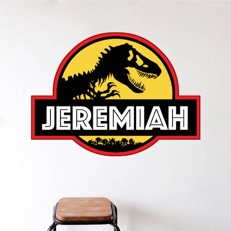 Custom Dinosaur Wall Decal Kids Room Wall Sticker Removable Decals, b97