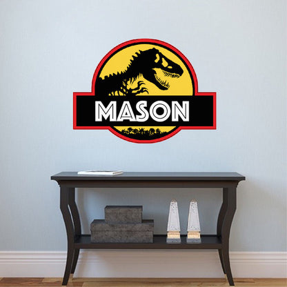 Custom Dinosaur Wall Decal for Kids Room