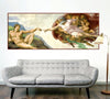 Michelangelo Wall Decal Sistine Chapel Wall Art Renaissance Sticker Bedroom Wall Decor, a57
