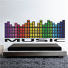 Music Wall Decal Sticker for Dorm Room Musical Bars Wall Mural Removable Music Art, a36