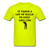Funny Golf Unisex Classic T-Shirt - safety green