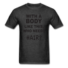 Funny Bald Unisex Classic T-Shirt - heather black