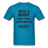 Funny Bald Unisex Classic T-Shirt - turquoise