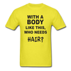 Funny Bald Unisex Classic T-Shirt - yellow