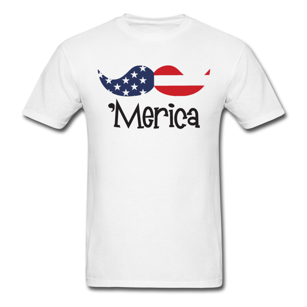 American Mustache Unisex Classic T-Shirt - white