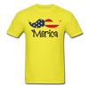 American Mustache Unisex Classic T-Shirt - yellow