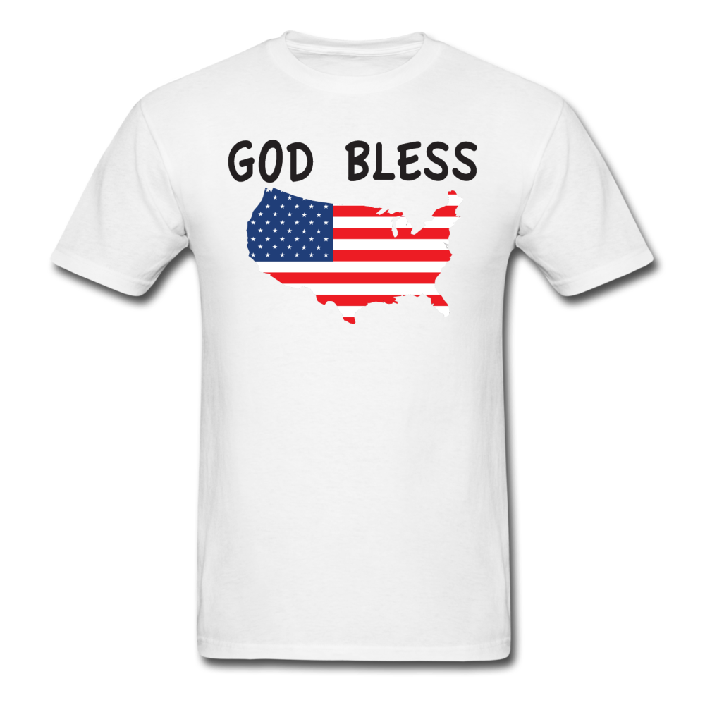 God Bless America Unisex Classic T-Shirt - white