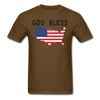 God Bless America Unisex Classic T-Shirt - brown