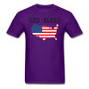 God Bless America Unisex Classic T-Shirt - purple