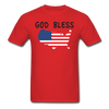 God Bless America Unisex Classic T-Shirt - red