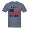 Live Free Unisex Classic T-Shirt - denim