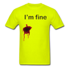 I'm Fine Unisex Classic T-Shirt - safety green