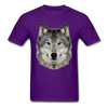 Wolf Head Unisex Classic T-Shirt - purple