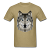 Wolf Head Unisex Classic T-Shirt - khaki
