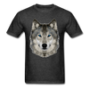 Wolf Head Unisex Classic T-Shirt - heather black