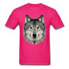 Wolf Head Unisex Classic T-Shirt - fuchsia