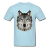 Wolf Head Unisex Classic T-Shirt - powder blue