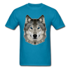Wolf Head Unisex Classic T-Shirt - turquoise