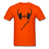 Headphones Unisex Classic T-Shirt - orange