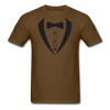 Funny Tie Unisex Classic T-Shirt - brown