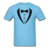 Funny Tie Unisex Classic T-Shirt - aquatic blue