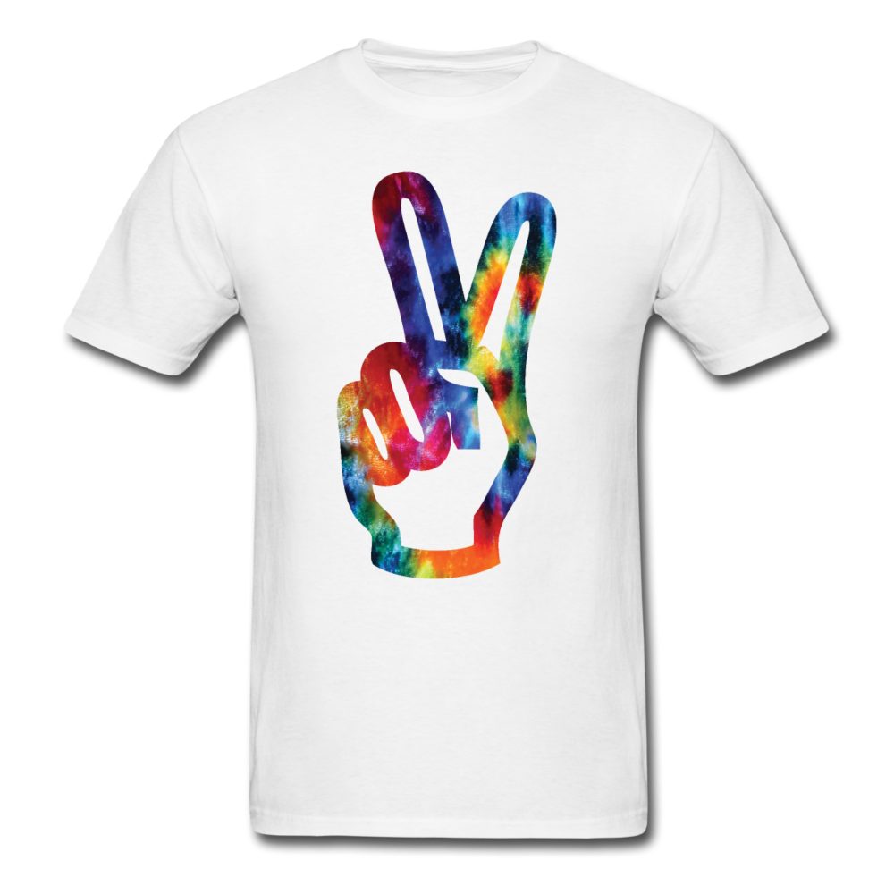 Peace Sign Unisex Classic T-Shirt - white
