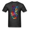 Peace Sign Unisex Classic T-Shirt - heather black