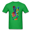Peace Sign Unisex Classic T-Shirt - bright green