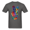 Peace Sign Unisex Classic T-Shirt - charcoal