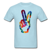 Peace Sign Unisex Classic T-Shirt - powder blue