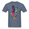 Peace Sign Unisex Classic T-Shirt - denim