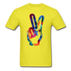 Peace Sign Unisex Classic T-Shirt - yellow