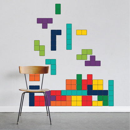 Video Game Wall Decal Game Room Colorful Wall Decor Removable Kids Room Decal, d59
