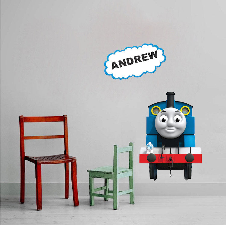 Choo Choo Train Wall Decal Custom Train for Kids Room Decal with Name, n93