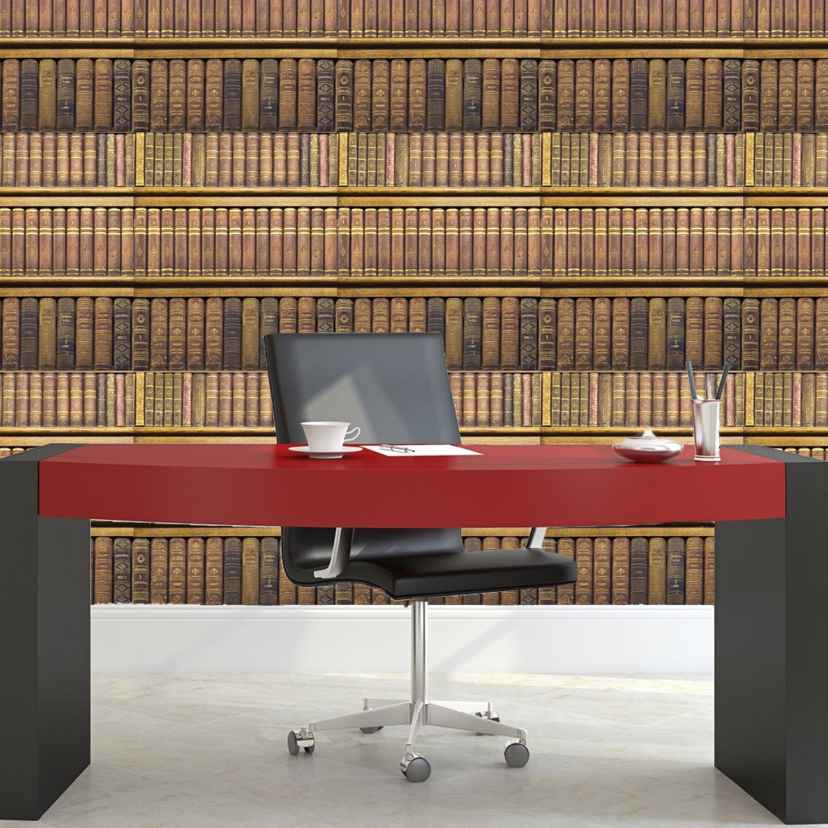 Library Wallpaper Decal Rustic Book Wallpaper Self Adhesive Wallpaper, w13