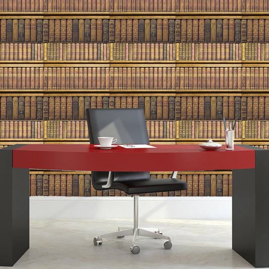 Library Wallpaper Decal Rustic Book Wallpaper Self Adhesive Wallpaper, w13